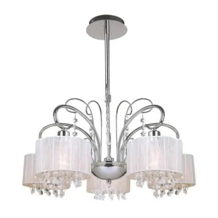 Żyrandol z abażurem SPAN MDM1583/5 WH  - Italux